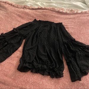 sheer off the shoulder top